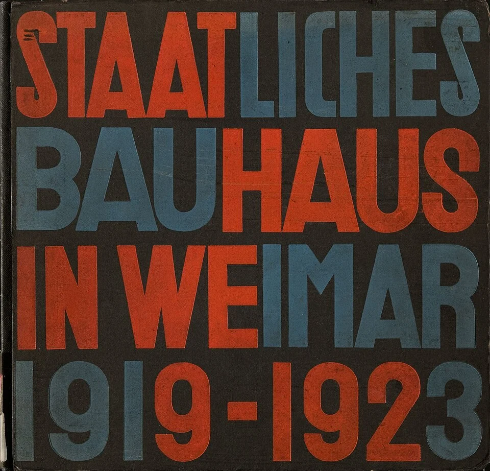 Herbert Bayer, Bauhaus 1919–1923 publication cover, not the Universal alphabet