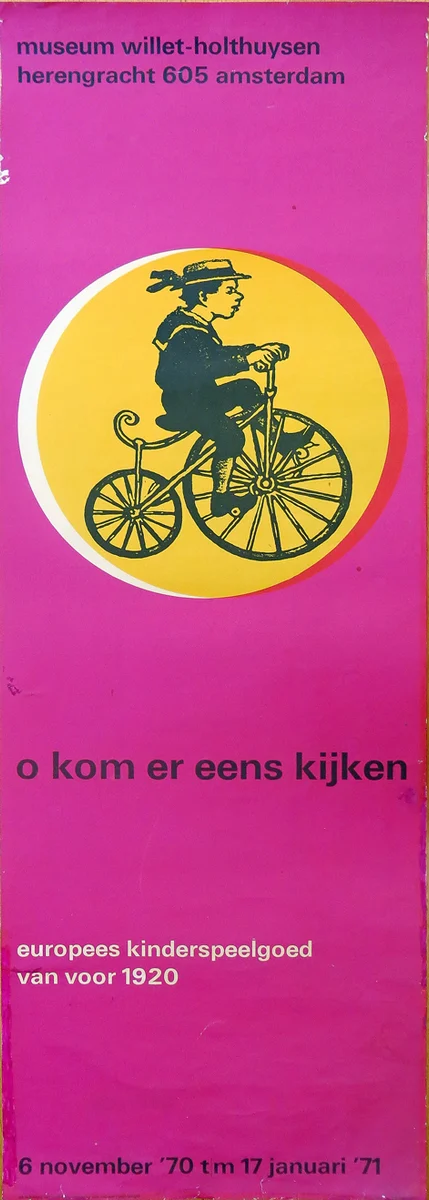 Wim Crouwel,欧洲历史玩具展海报,1970–71