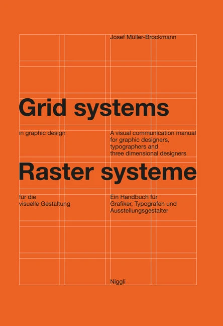 Josef Müller-Brockmann,《Grid Systems》出版社现售版本封面;不是 1981 年初版实物