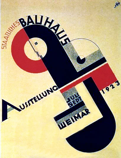 Joost Schmidt, Bauhaus exhibition poster, 1923